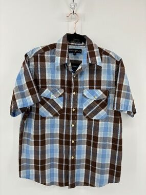 Beverly Hills Polo Club Blue and Brown Polo Shirt